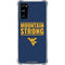 West Virginia University Yellow Galaxy S20 FE Clear Case