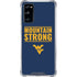 West Virginia University Yellow Galaxy S20 FE Clear Case