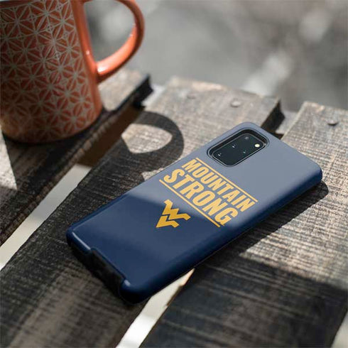 West Virginia University Yellow Galaxy S20 Plus Pro Case