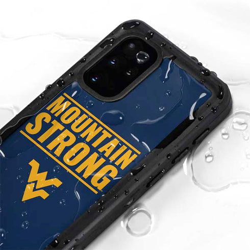 West Virginia University Yellow Galaxy S20 Plus Waterproof Case