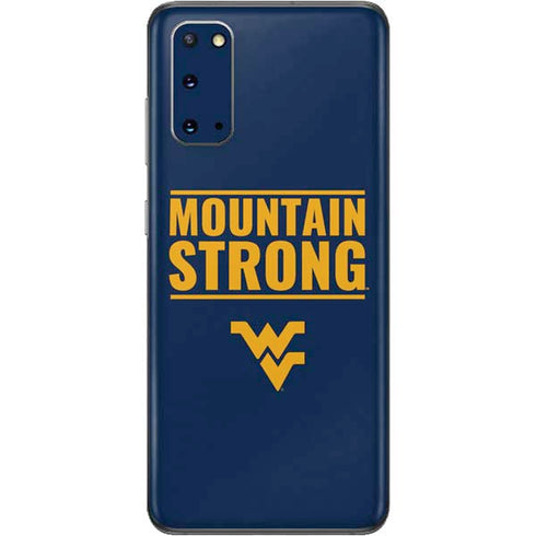 West Virginia University Yellow Galaxy S20 Skin