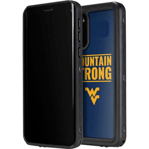 West Virginia University Yellow Galaxy S20 Waterproof Case