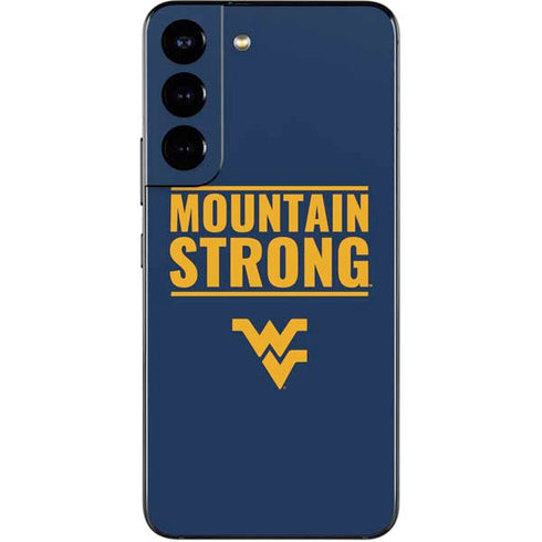 West Virginia University Yellow Galaxy S22 Skin