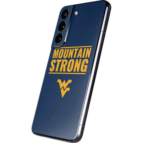 West Virginia University Yellow Galaxy S22 Skin