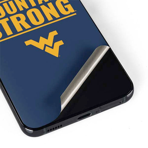 West Virginia University Yellow Galaxy S22 Skin