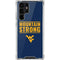 West Virginia University Yellow Galaxy S22 Ultra Clear Case