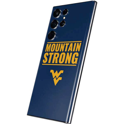 West Virginia University Yellow Galaxy S22 Ultra Skin