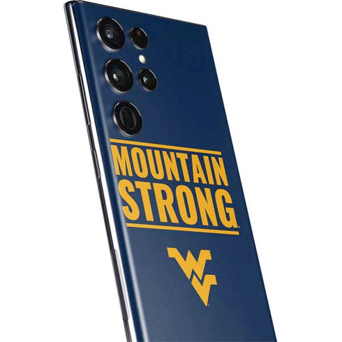 West Virginia University Yellow Galaxy S22 Ultra Skin