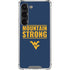 West Virginia University Yellow Galaxy S23 Clear Case