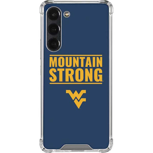 West Virginia University Yellow Galaxy S23 Plus Clear Case