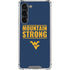 West Virginia University Yellow Galaxy S23 Plus Clear Case