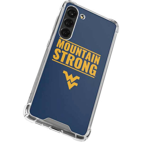 West Virginia University Yellow Galaxy S23 Plus Clear Case