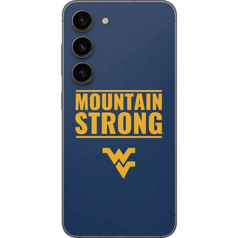 West Virginia University Yellow Galaxy S23 Skin