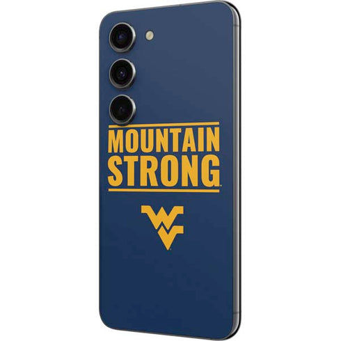 West Virginia University Yellow Galaxy S23 Skin