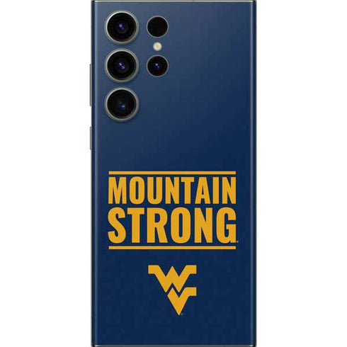 West Virginia University Yellow Galaxy S23 Ultra Skin