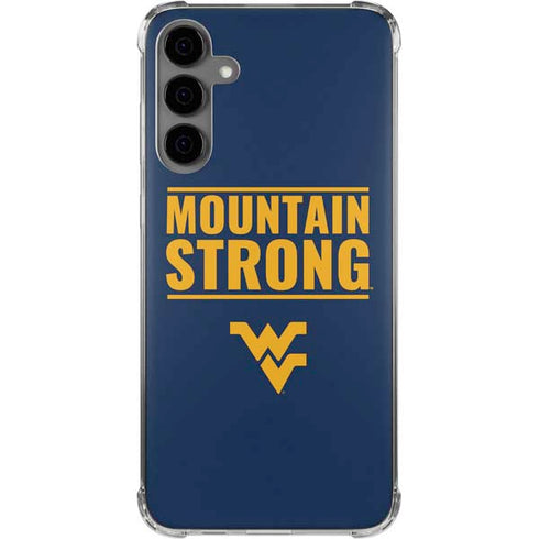 West Virginia University Yellow Galaxy S24 Plus Clear Case