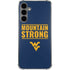 West Virginia University Yellow Galaxy S24 Plus Clear Case