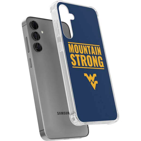 West Virginia University Yellow Galaxy S24 Plus Clear Case