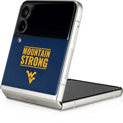 West Virginia University Yellow Galaxy Z Flip3 5G Skin