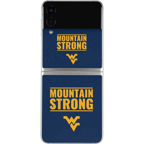 West Virginia University Yellow Galaxy Z Flip4 5G Skin