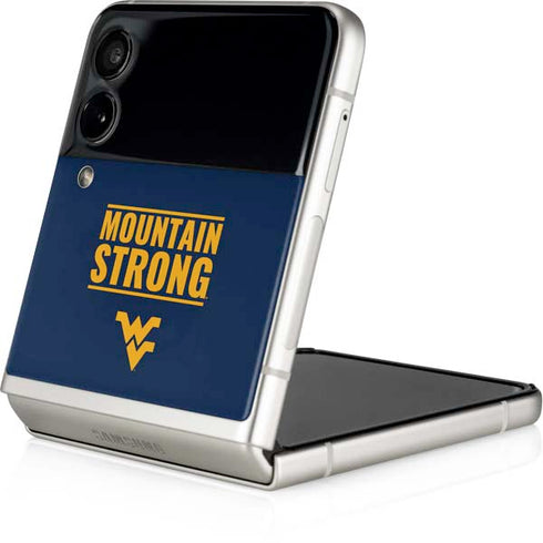 West Virginia University Yellow Galaxy Z Flip4 5G Skin