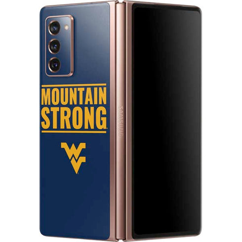 West Virginia University Yellow Galaxy Z Fold2 5G Skin