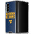 West Virginia University Yellow Galaxy Z Fold4 5G Clear Case