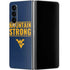 West Virginia University Yellow Galaxy Z Fold4 5G Skin