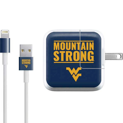 West Virginia University Yellow iPad Charger (10W USB) Skin