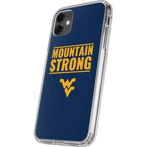 West Virginia University Yellow iPhone 11 Clear Case