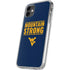 West Virginia University Yellow iPhone 11 Clear Case