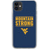 West Virginia University Yellow iPhone 11 Clear Case