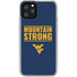 West Virginia University Yellow iPhone 11 Pro Clear Case