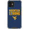West Virginia University Yellow iPhone 12 Clear Case