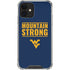 West Virginia University Yellow iPhone 12 Clear Case