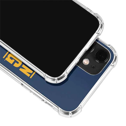 West Virginia University Yellow iPhone 12 Clear Case