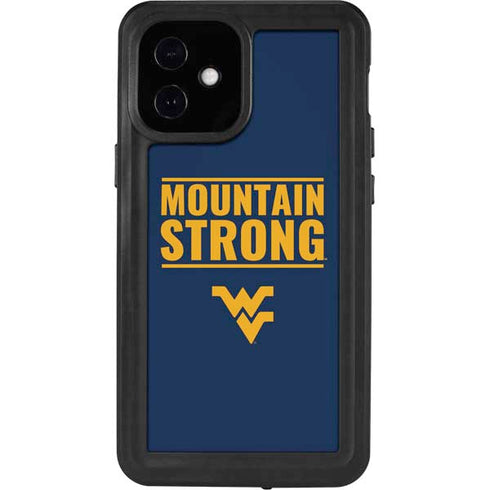 West Virginia University Yellow iPhone 12 Mini Waterproof Case