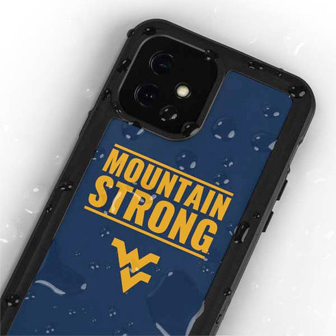 West Virginia University Yellow iPhone 12 Mini Waterproof Case
