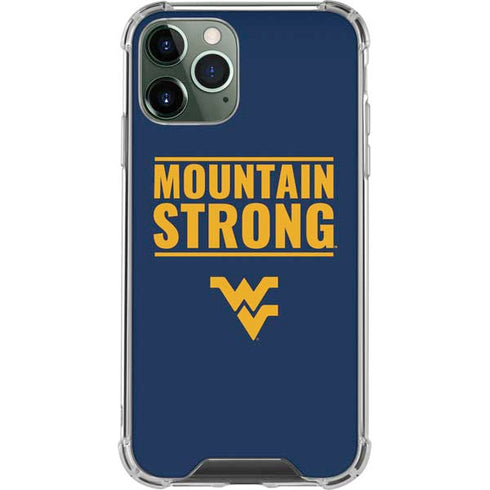West Virginia University Yellow iPhone 12 Pro Clear Case