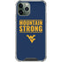 West Virginia University Yellow iPhone 12 Pro Clear Case