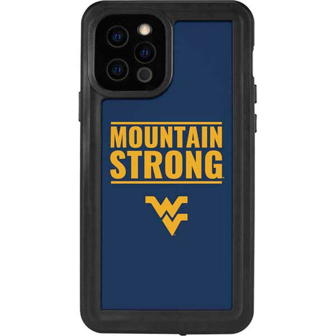 West Virginia University Yellow iPhone 12 Pro Waterproof Case
