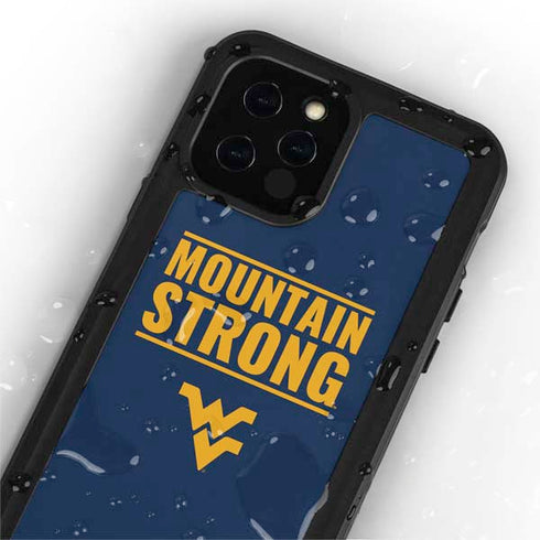 West Virginia University Yellow iPhone 12 Pro Waterproof Case