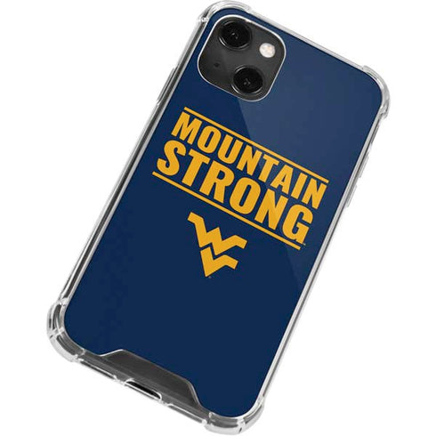 West Virginia University Yellow iPhone 13 Mini Clear Case