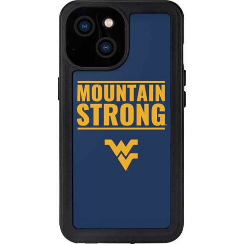 West Virginia University Yellow iPhone 13 Mini Waterproof Case
