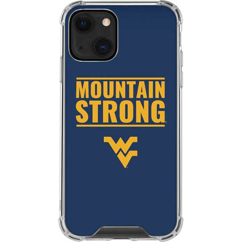 West Virginia University Yellow iPhone 14 Clear Case