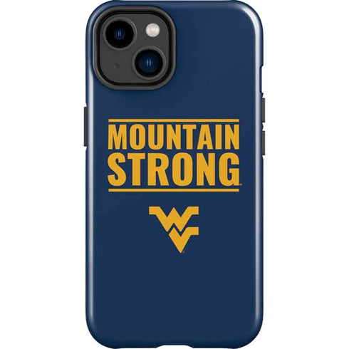 West Virginia University Yellow iPhone 15 Plus Impact Case