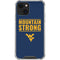West Virginia University Yellow iPhone 14 Plus Clear Case