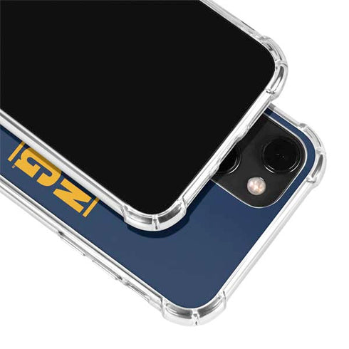 West Virginia University Yellow iPhone 14 Plus Clear Case