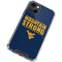 West Virginia University Yellow iPhone 14 Plus Clear Case