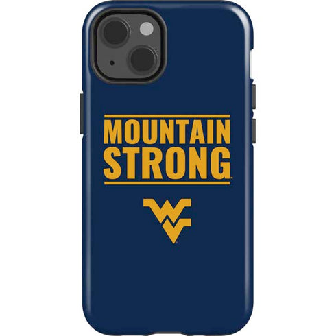 West Virginia University Yellow iPhone 15 Impact Case